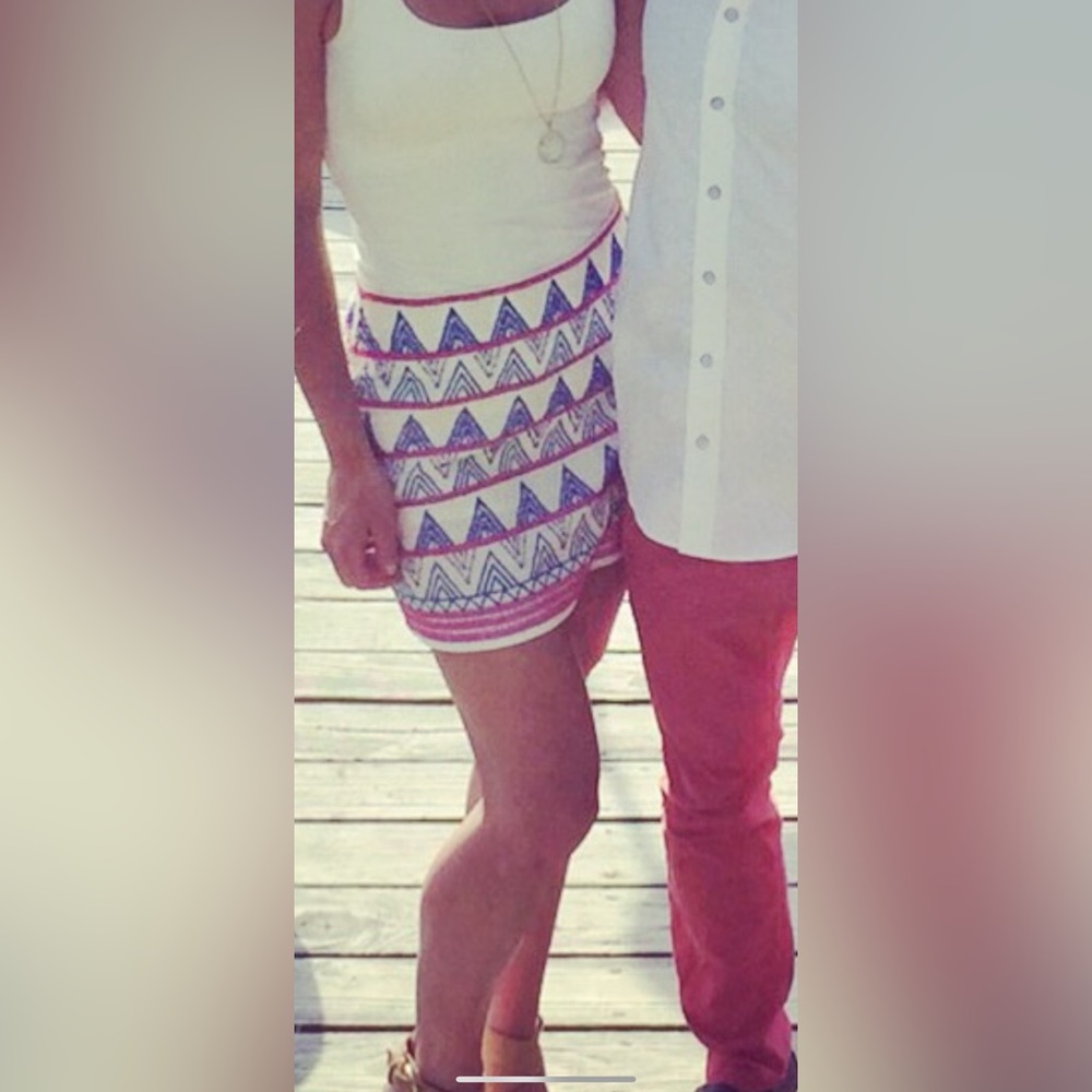 Club Monaco red, white, blue skirt